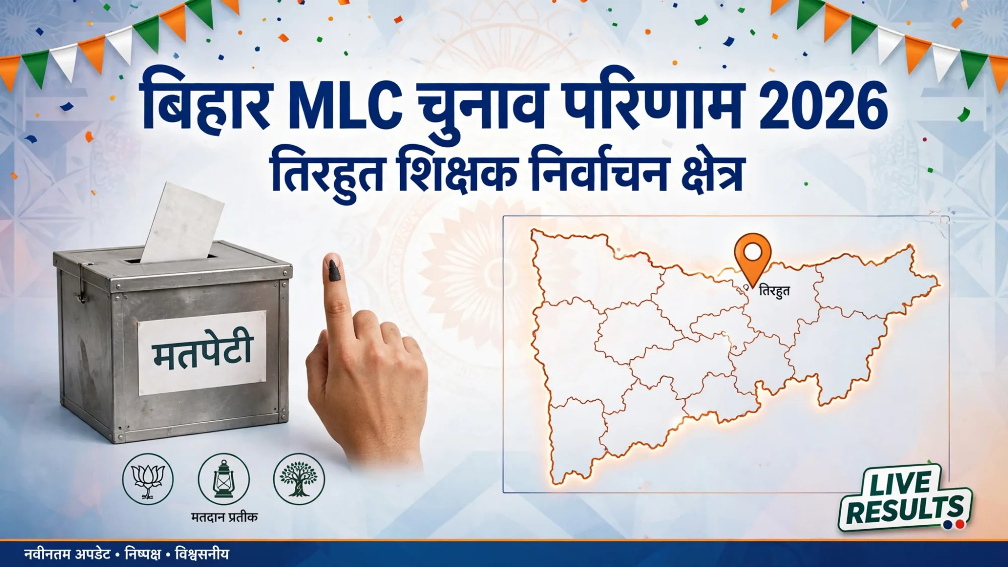 Bihar MLC Election Result: शिक्षकों ने जताया NDA पर भरोसा, तिरहुत में बीजेपी प्रत्याशी नरेंद्र प्रसाद सिंह की जीत