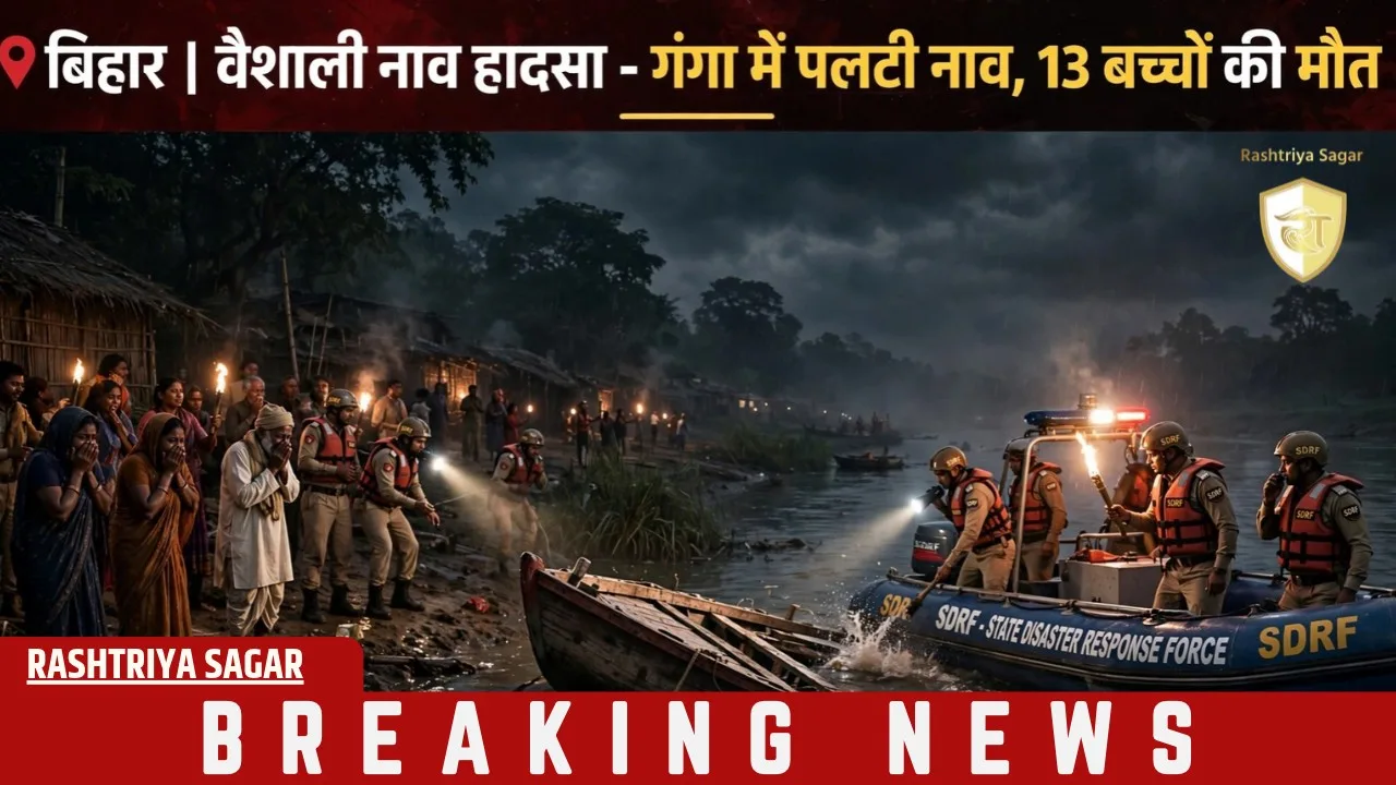 बिहार में बड़ा हादसा: गंगा में डूबी नाव, 13 बच्चों की मौत, गांव में मचा कोहराम
