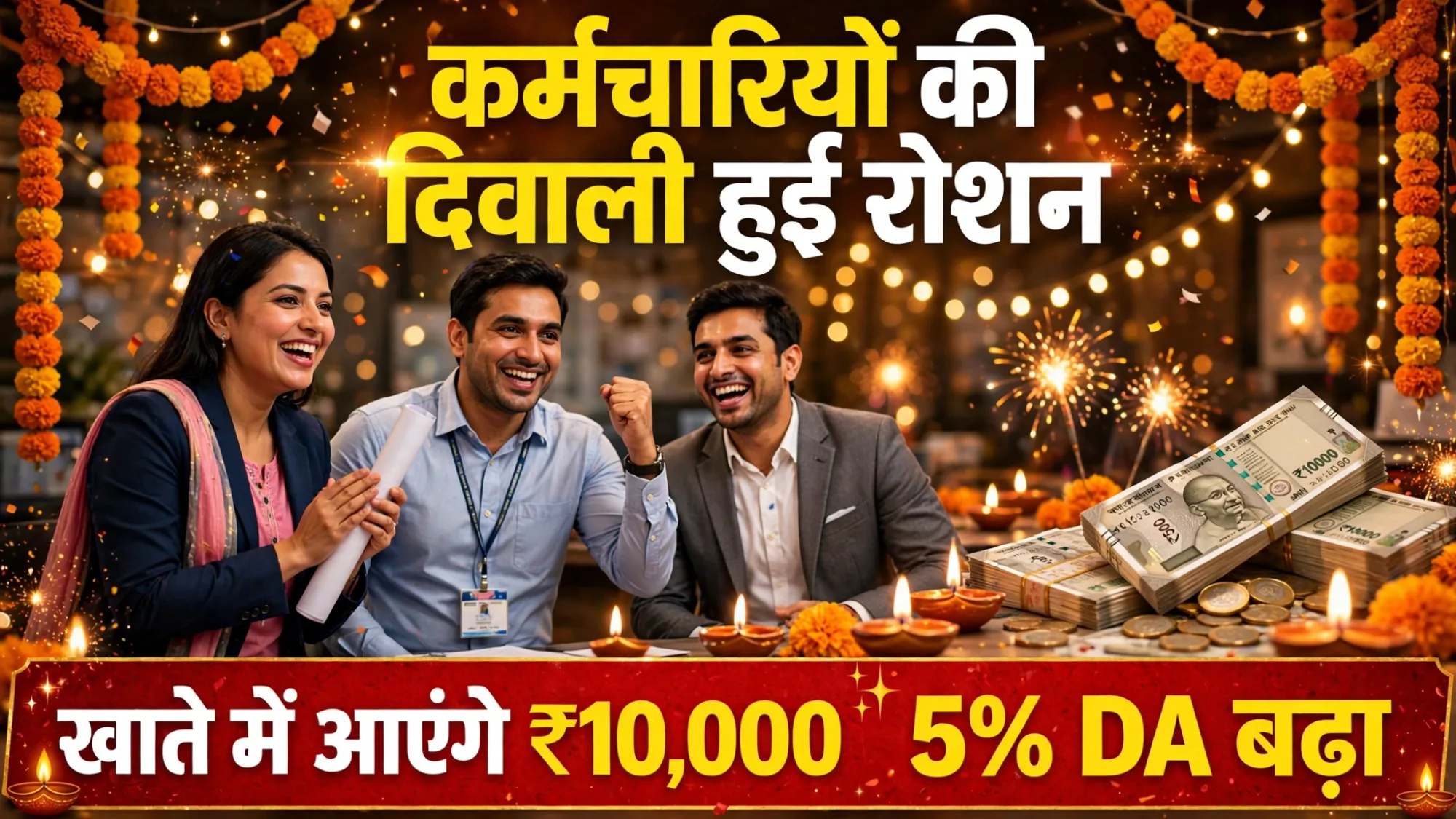 इस राज्य सरकार का बड़ा फैसला: सरकारी कर्मचारियों का DA 50% हुआ, पेंशनरों को भी तोहफा