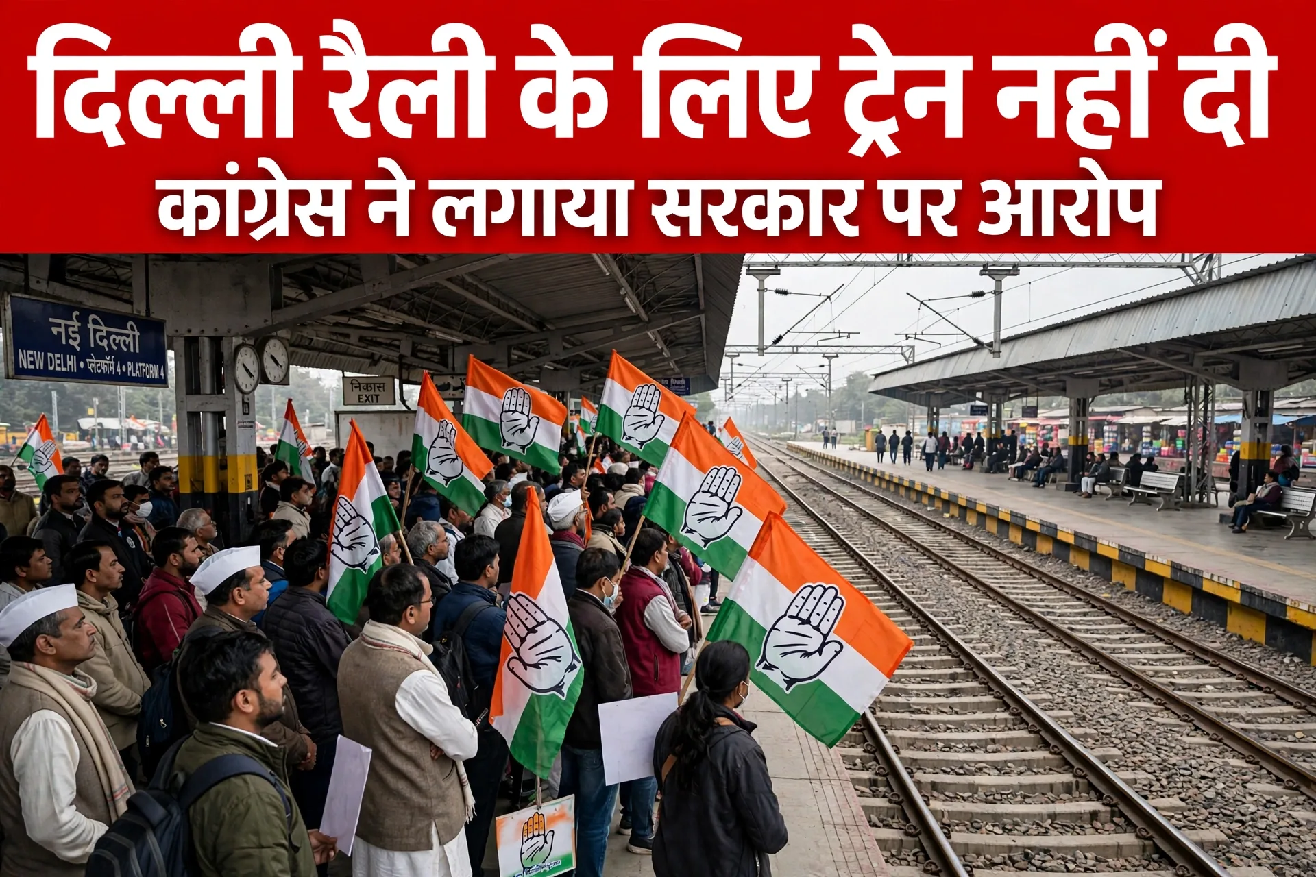 हजारों लोग तैयार, ट्रेन गायब! कांग्रेस का मोदी सरकार पर हमला, लगाया साजिश का आरोप