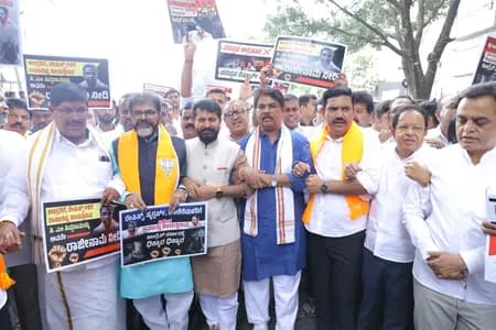 बेंगलुरु जेल वीडियो विवाद: भाजपा नेताओं ने सीएम के खिलाफ किया प्रदर्शन, इस्तीफे की मांग