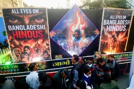 बांग्लादेश में हिंदुओं पर अत्याचार के खिलाफ अमेरिका के 25 शहरों में हुए प्रदर्शन
