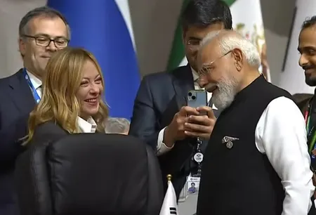 जी20 : पीएम मोदी और मेलोनी की मुलाकात, मुस्कुराते हुए की एक-दूसरे को नमस्ते और पूछे हालचाल
