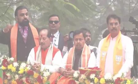 भाजपा राष्ट्रीय कार्यकारी अध्यक्ष नितिन नबीन पहुंचे अपनी कर्मस्थली पटना, रोड शो शुरू