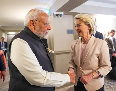 विश्व आर्थिक मंच से ईयू अध्यक्ष का ऐलान, 'हम भारत संग ऐतिहासिक समझौते के करीब'