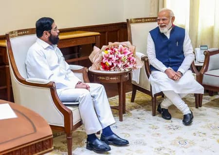 एकनाथ शिंदे ने नरेंद्र मोदी से की मुलाकात, मिडिल ईस्ट हालात समेत कई मुद्दों पर चर्चा