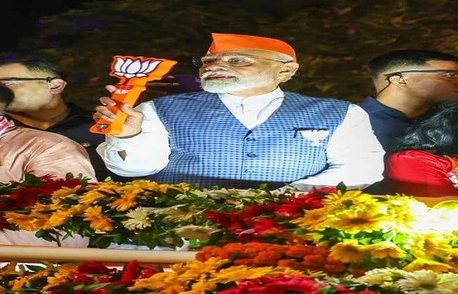 प्रधानमंत्री मोदी का रविवार को पटना में रोड शो, भाजपा मेगा शो बनाने की कोशिश में     -बिहार में पहली बार किसी प्रधानमंत्री का रोड शो