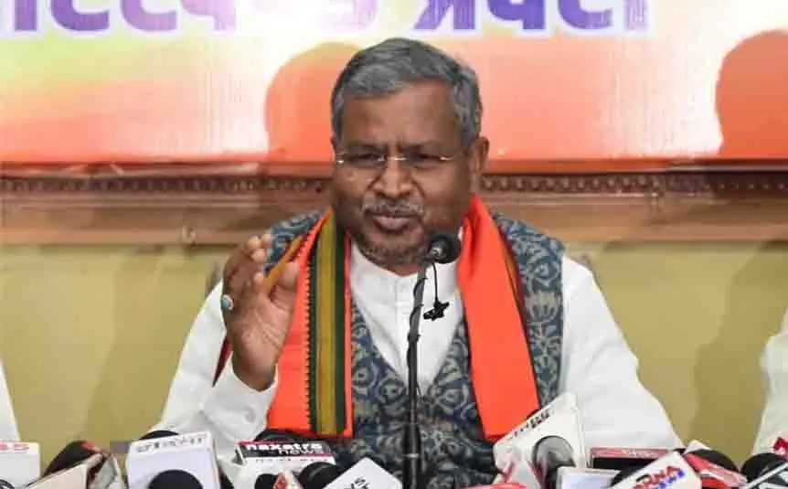 सोरेन परिवार के लिए दरी बिछाने और झंडा ढोने के लिए ही हैं झामुमो कार्यकर्ता : बाबूलाल मरांडी