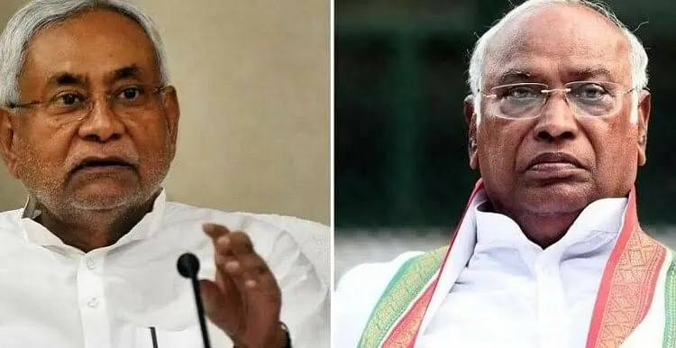 नीतिश को झटका खरगे बने "इंडी" के अध्यक्ष