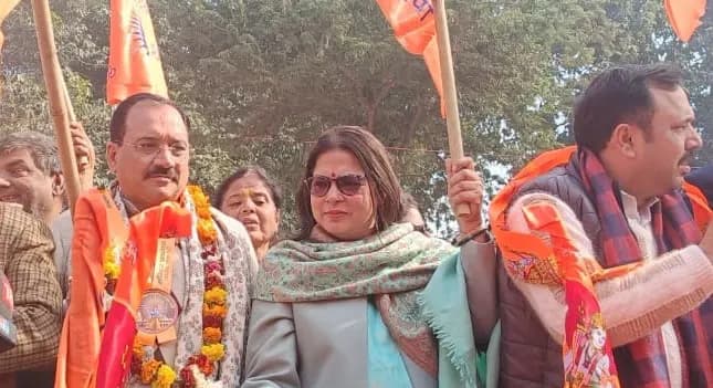 रामलला की प्राण प्रतिष्ठा से पहले दिल्ली में भाजपा की 'मंदिर पुजारी उत्सव यात्रा' की शुरुआत