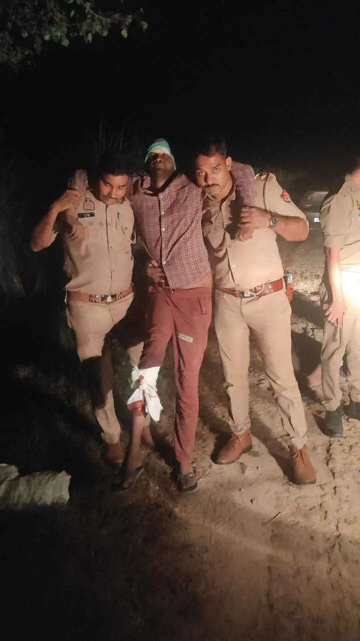 गौकशी करने वाले दो अपराधी पुलिस मुठभेड़ में घायल