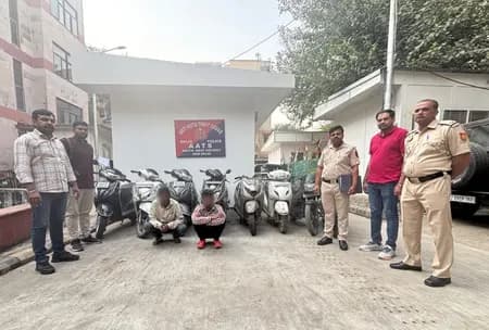 दिल्ली : दक्षिण-पश्चिम जिले में वाहन चोरी के दो कुख्यात अपराधी गिरफ्तार, 8 चोरी के वाहन बरामद