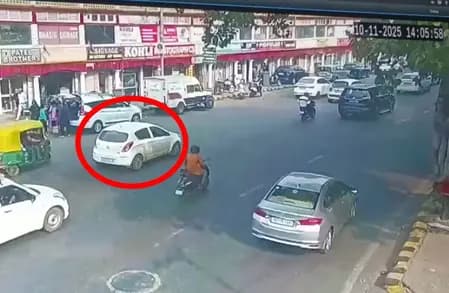 संसद भवन से महज 3 किमी की दूरी, कनॉट प्लेस में कार लेकर घूम रहा था आतंकी उमर, सीसीटीवी तस्वीर सामने आई