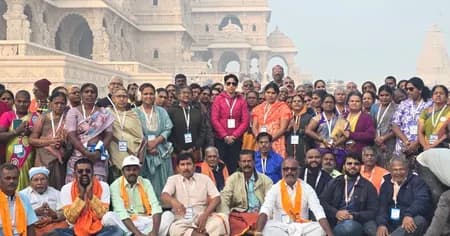 काशी तमिल संगमम 4.0 : किसानों के प्रतिनिधिमंडल ने अयोध्या में किए रामलला के दर्शन