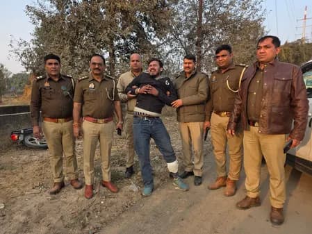 ग्रेटर नोएडा: लिफ्ट में चेन लूट की कोशिश करने के आरोपी से मुठभेड़, गोली लगने से घायल
