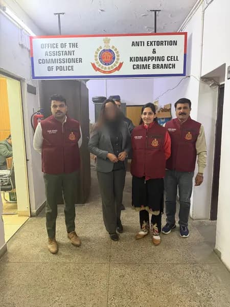 क्राइम ब्रांच की बड़ी कार्रवाई: उच्च सुरक्षा वाले दूतावास क्षेत्रों में फर्जी नंबर प्लेट वाली गाड़ी से घूम रही महिला गिरफ्तार