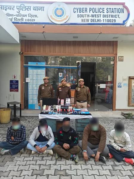 दिल्ली-साउथ वेस्ट साइबर पुलिस ने पकड़ा बड़ा इन्वेस्टमेंट फ्रॉड रैकेट, 11 साइबर ठग गिरफ्तार