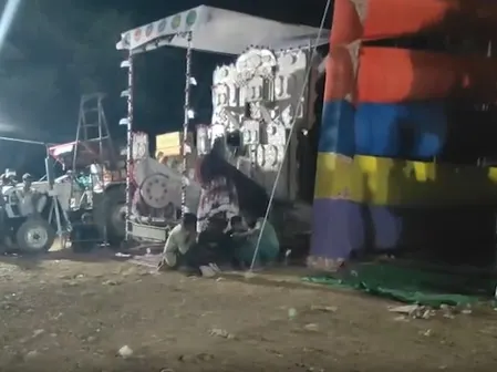 रतलाम में ताजिया हादसा, हाईटेंशन लाइन की चपेट में आए लोग