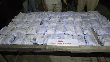 फिरोजपुर में नशा तस्करी का भंडाफोड़, 30.672 किलो हेरोइन बरामद