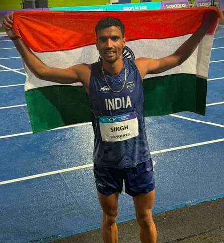 CWG 2026: 10,000 मीटर दौड़ में गुलवीर सिंह ने जीता रजत पदक