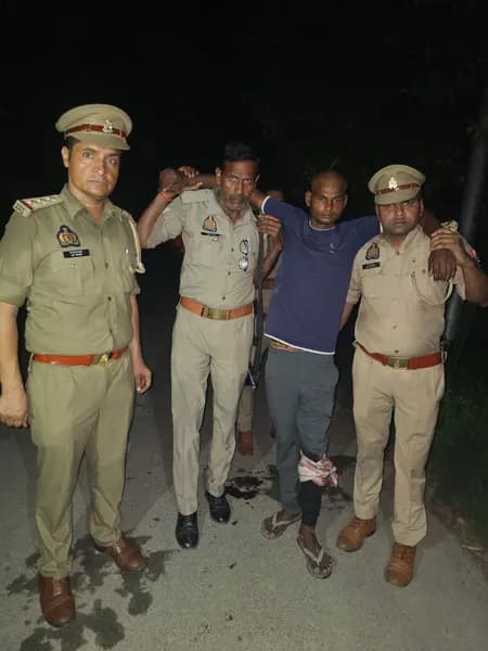 बरेली में पुलिस मुठभेड़ के बाद रेप आरोपी गिरफ्तार, पैर में लगी गोली