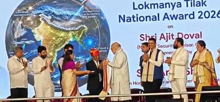 अजीत डोभाल के नाम लोकमान्य तिलक नेशनल अवॉर्ड, अमित शाह ने किया सम्मान समारोह