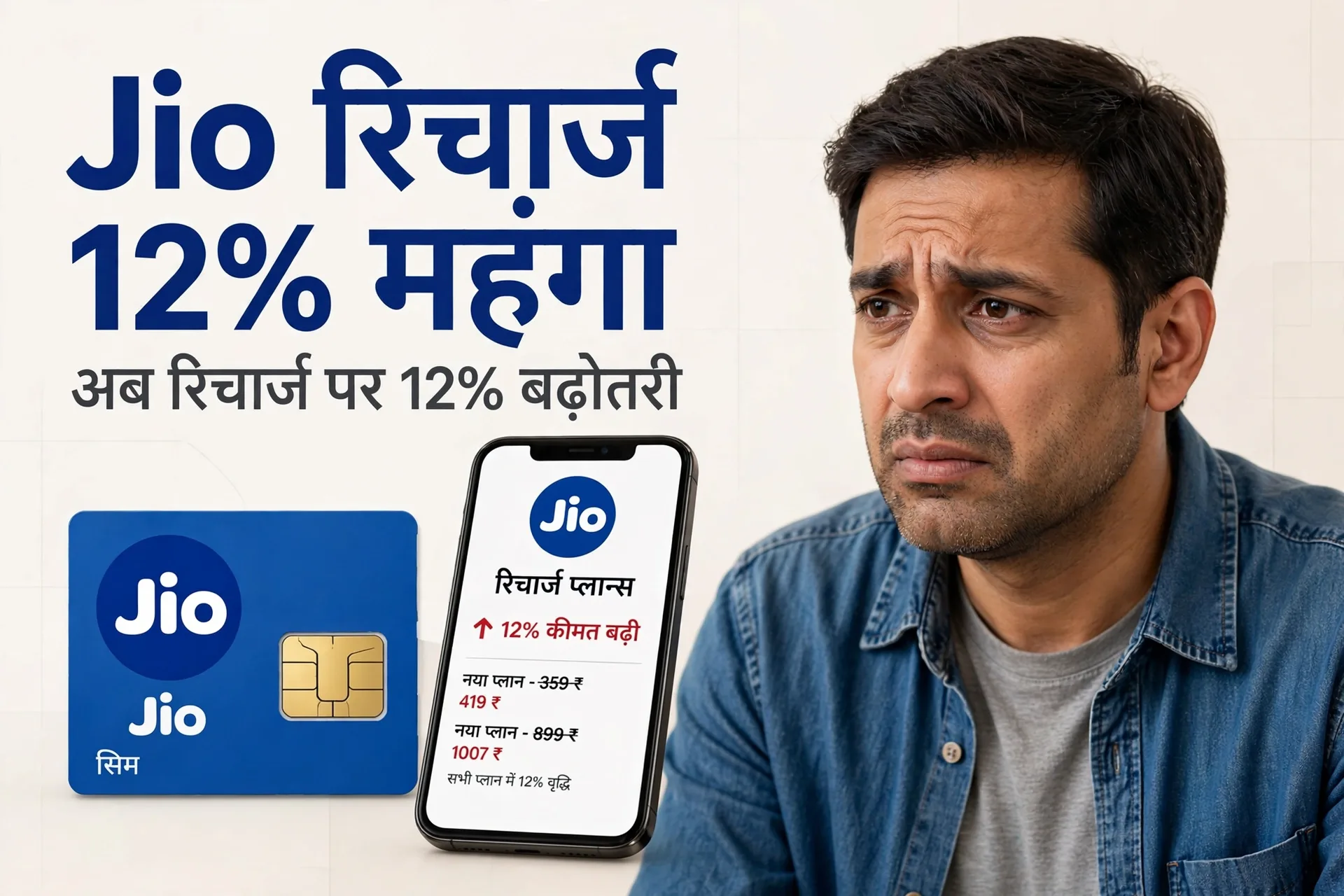 दिवाली से पहले Jio का झटका, इतने रुपये महंगे होंगे सभी प्रीपेड प्लान