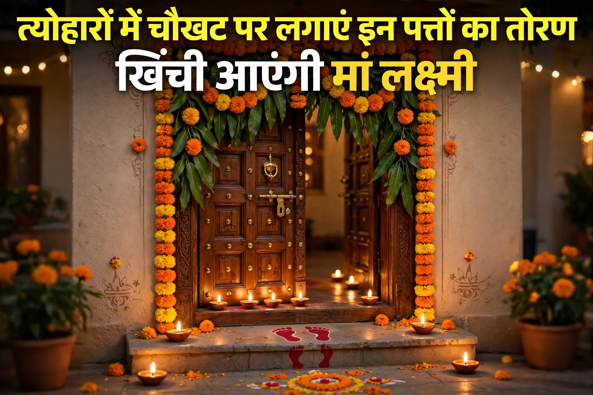 धनतेरस से पहले घर के दरवाजे पर बांध दें इन पत्तों का तोरण, पूरे साल होगी पैसों की बारिश
