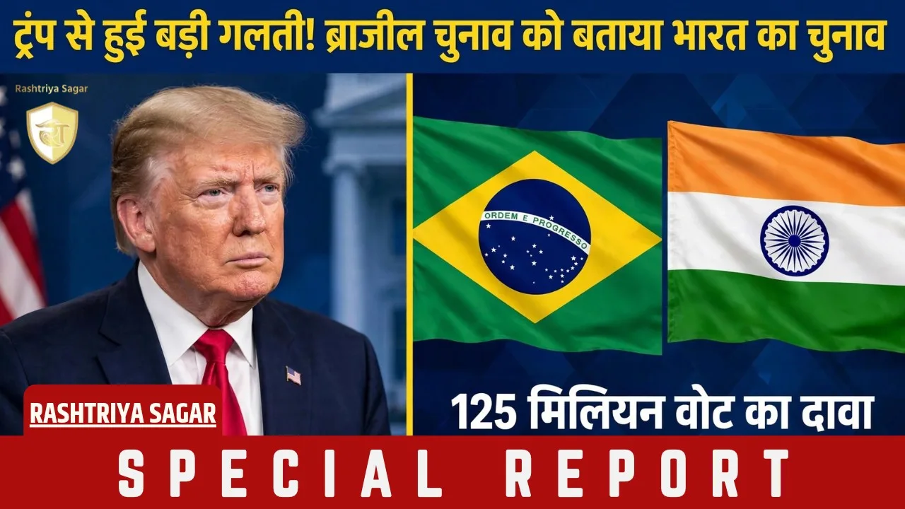 अरे ट्रंप जी! ये भारत नहीं ब्राजील है, चुनाव का जिक्र करते हुए कंफ्यूज हुए US राष्ट्रपति