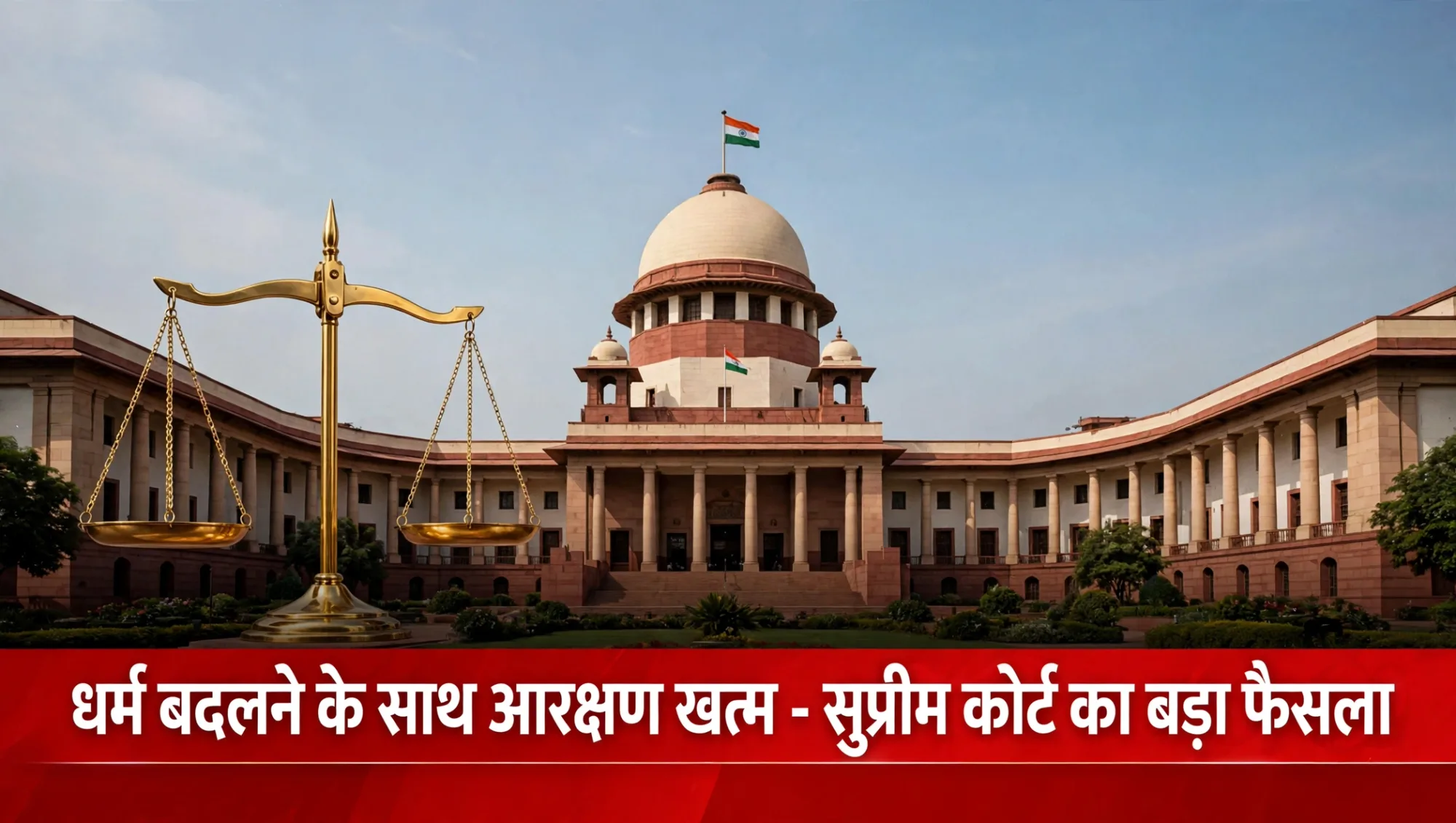 बड़ा झटका! धर्म बदलते ही खत्म होगा आरक्षण, सुप्रीम कोर्ट ने सुनाया ऐतिहासिक फैसला