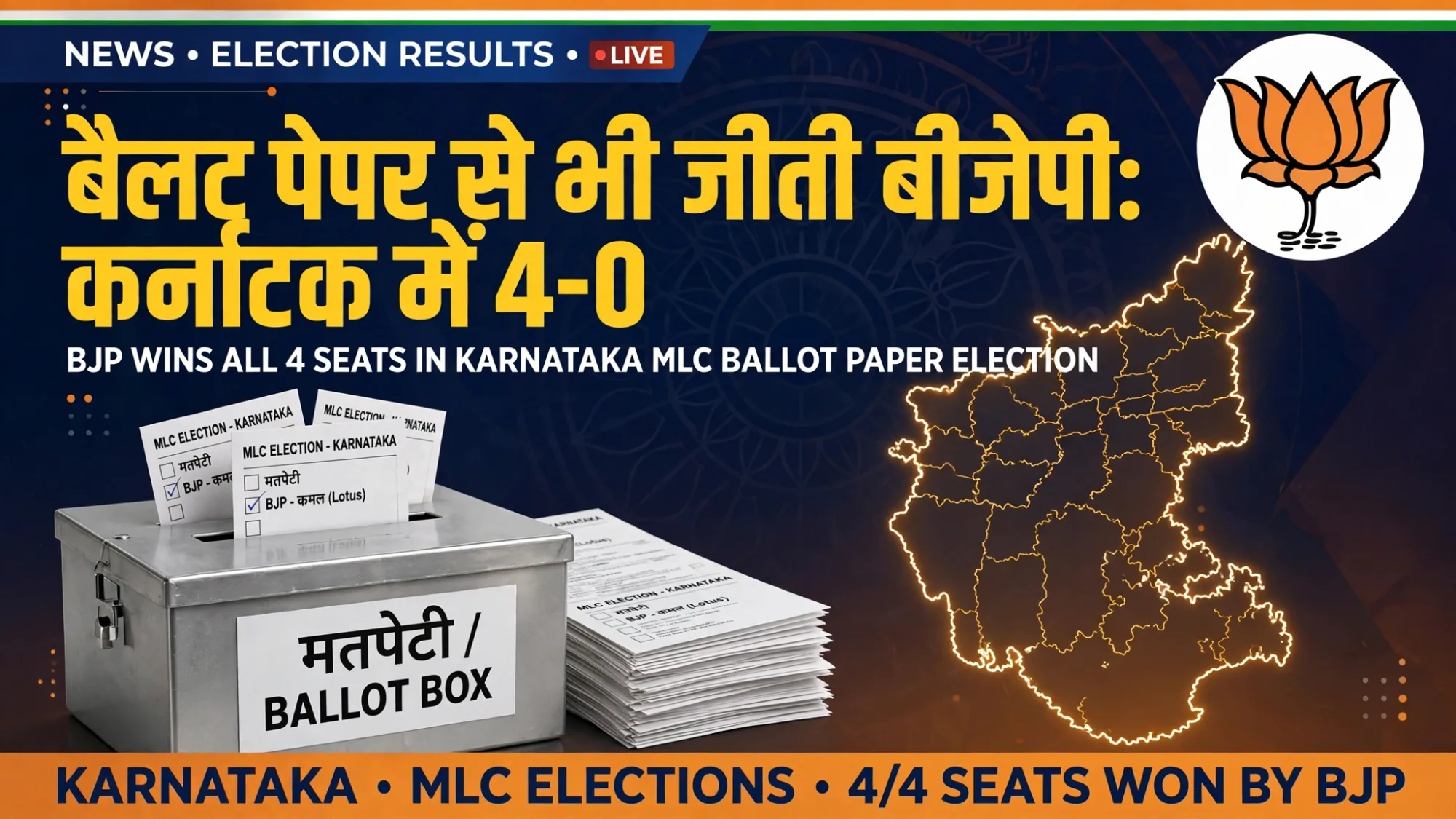 बैलट पेपर पर भी हारी कांग्रेस, अश्विनी वैष्णव बोले - अब तो EVM का बहाना बंद करो...
