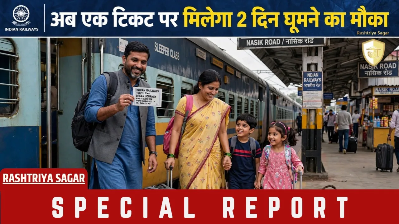 रेलवे का ये नियम नहीं जानते 90% लोग, अब एक टिकट पर मिलेगा 2 दिन घूमने का मौका