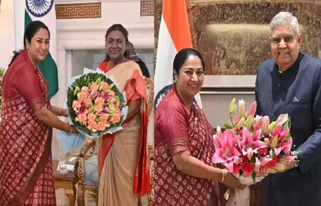 मुख्यमंत्री रेखा गुप्ता ने राष्ट्रपति और उपराष्ट्रपति से मुलाकात की