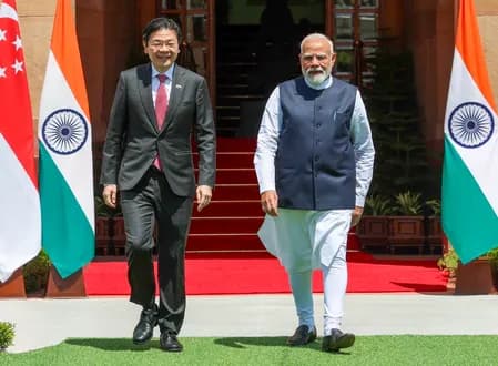 भारत-सिंगापुर संबंध साझा मूल्यों और परस्पर हितों पर आधारित: पीएम मोदी
