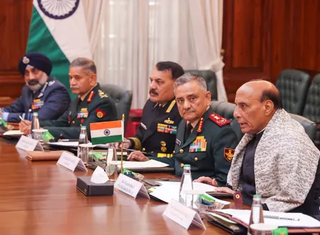रक्षा मंत्री ने यूरोपीय आयोग की उपाध्यक्ष से की मुलाकात, तीनों सेनाओं के प्रमुख भी रहे साथ