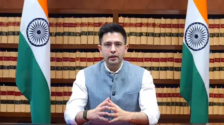राज्यसभा में आम आदमी पार्टी के दो-तिहाई से अधिक सांसदों का भाजपा में विलय : राघव चड्ढा