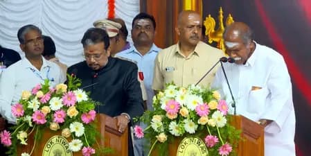 पांचवीं बार पुडुचेरी के मुख्यमंत्री बने एन. रंगासामी, ए नमशिवायम और मल्लादी कृष्ण राव को भी मिली जिम्मेदारी