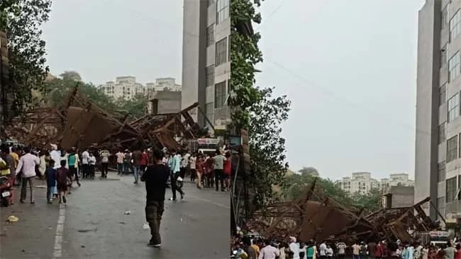 मुंबई में बेमौसम तूफानी बारिश ने कहर बरपाया, कई विमान सेवाएं स्थगित - घाटकोपर में विशाल होर्डिंग गिरने से 35 लोग घायल, 150 लोगों के दबने की आशंका - वडाला में पार्किंग लिफ्ट गिरी, मुलुंड में मध्य रेलवे का ओवरहेड वायर का खंभा गिरा