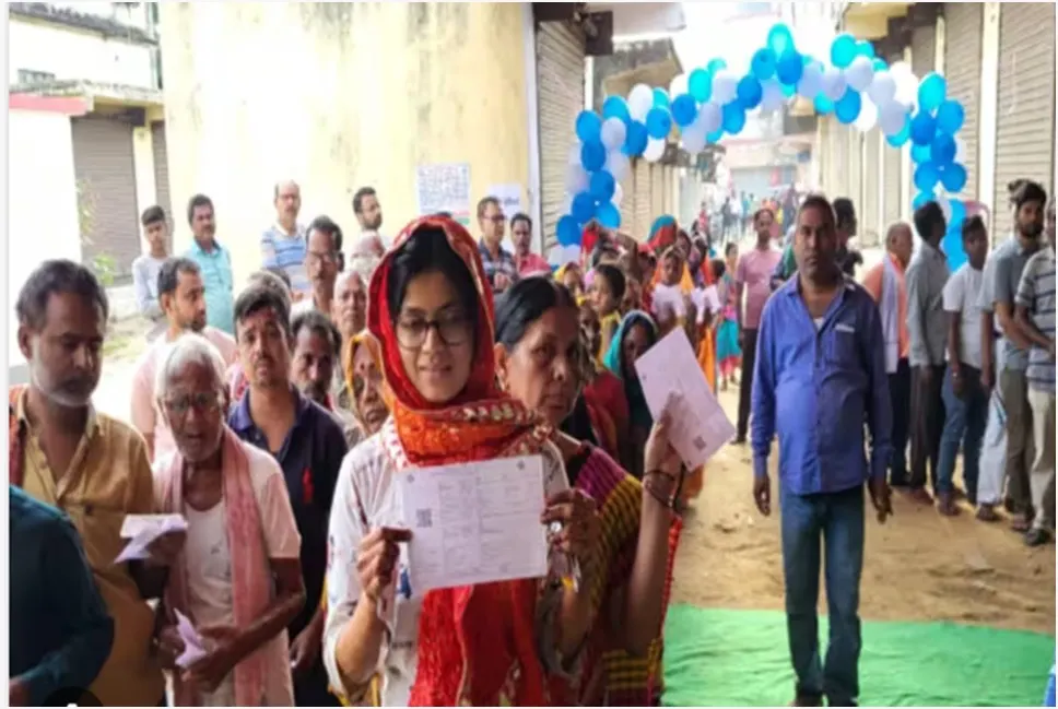 बिहार में 5 लोकसभा सीट पर 59 प्रतिशत मतदान -दूसरे चरण में कटिहार में हुई सबसे अधिक वोटिंग -50 उम्मीदवारों के भाग्य ईवीएम में कैद