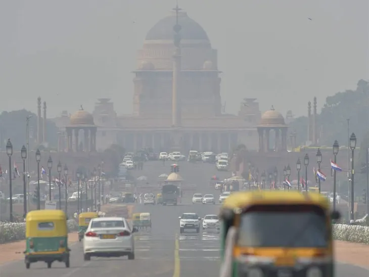 दिल्ली का फूला दम, एक्यूआई 400 पार, दृश्यता घटी