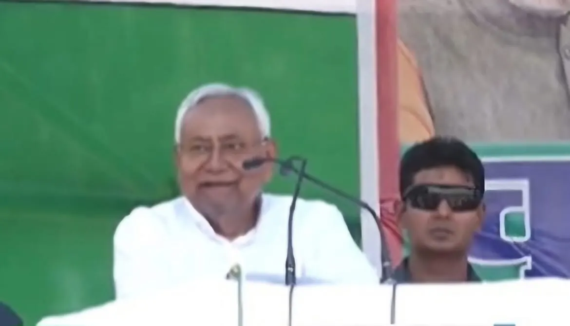 चुनावी सभा में बोले मुख्यमंत्री नीतीश कुमार, -भाजपा को लोगों ने झूठे में बदनाम कर दिया है कि मुस्लिम के खिलाफ काम करती है...