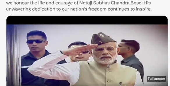 राष्ट्रपति मुर्मू और प्रधानमंत्री मोदी ने स्वाधीनता संग्राम आंदोलन के महानायक नेताजी सुभाषचंद्र बोस को किया नमन