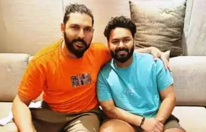ऋषभ पंत से मिले युवराज सिंह, कहा- फिर उठेगा ये चैंपियन