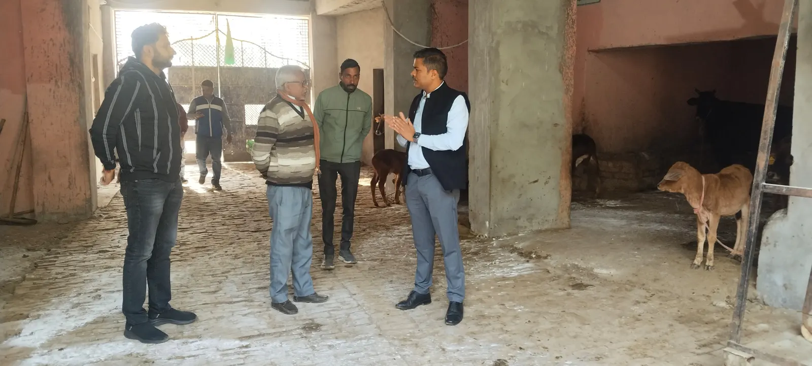 गौशालाओं पर छापेमारी, इंतजामों का निरीक्षण