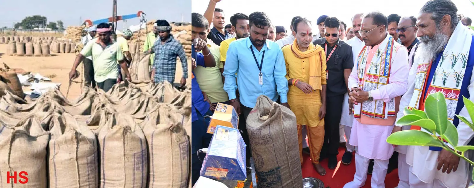 छत्तीसगढ़ में धान खरीद का महाअभियान, अब तक 46,967 किसानों ने बेचा धान