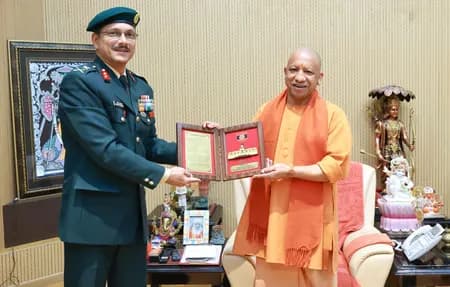 मेजर जनरल मनीष कुकरेती ने मुख्यमंत्री योगी आदित्यनाथ से की मुलाकात