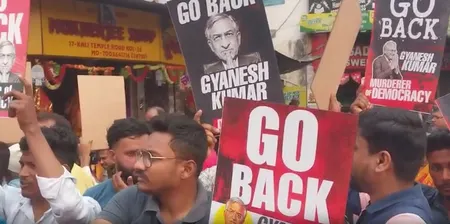 कोलकाता में मुख्य चुनाव आयुक्त ज्ञानेश कुमार को मंदिर के बाहर दिखाए गए काले झंडे
