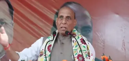 पश्चिम बंगाल में भाजपा आई तो गुंडे ऊपर जाएंगे या फिर सलाखों के पीछे: राजनाथ सिंह