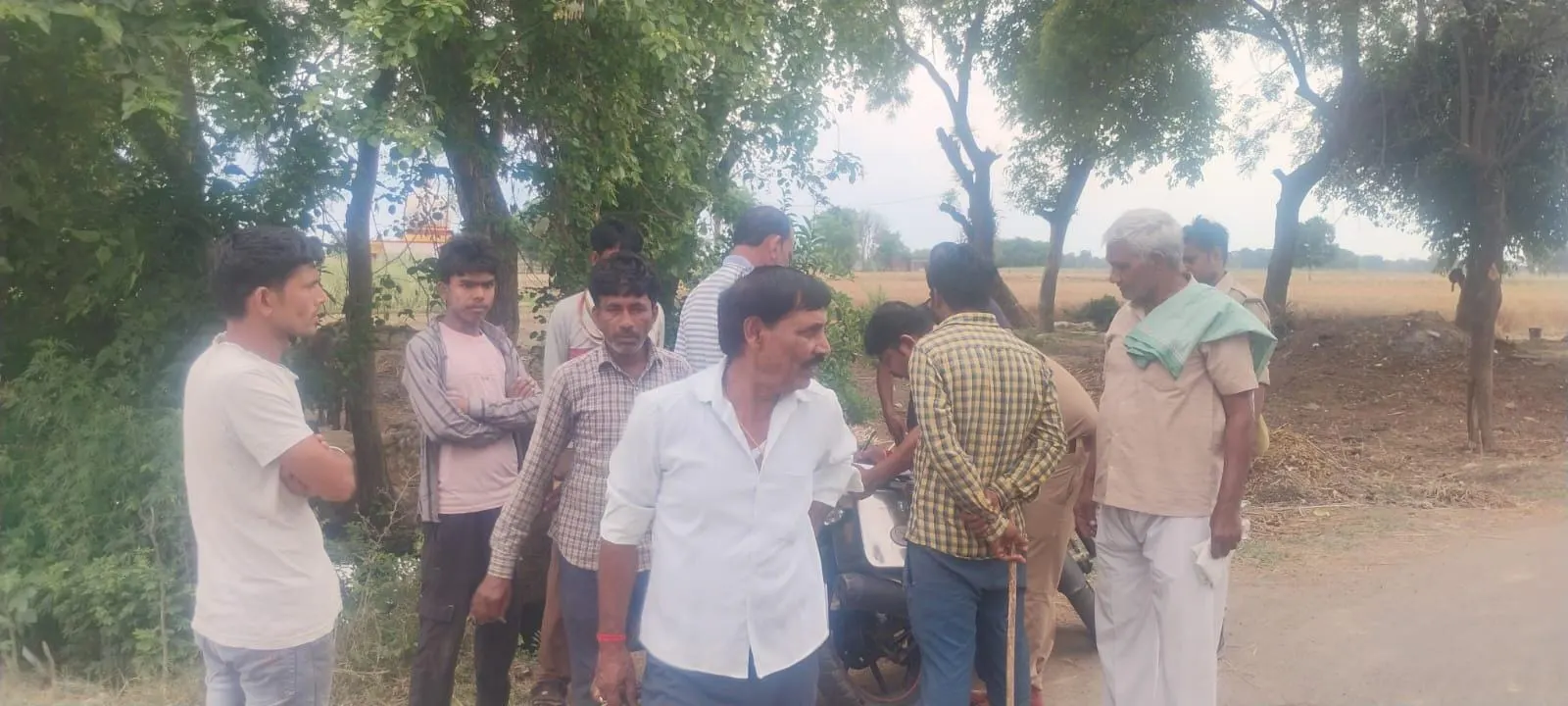 नवजात शिशु का शव गेहूं के खेत में मिला, जांच में जुटी पुलिस