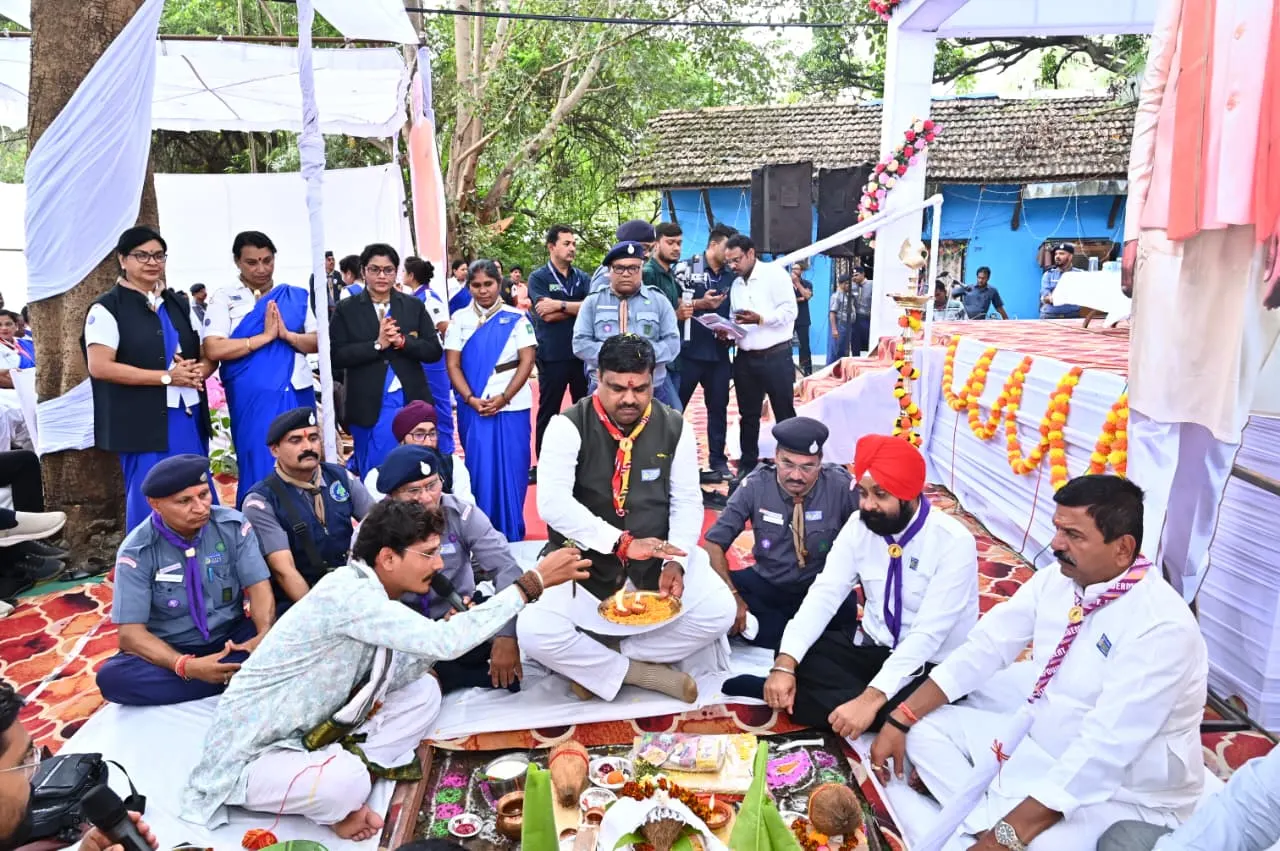 रायपुर : स्कूल शिक्षा मंत्री यादव ने किया भारत स्काउट्स- गाइड्स के राज्य मुख्यालय भवन का भूमिपूजन